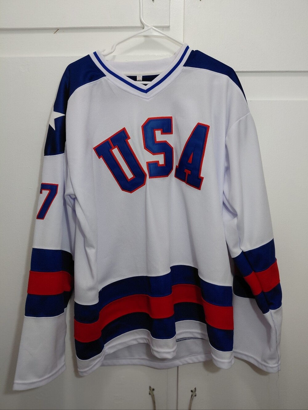 USA Men’s Hockey O'CALLAHAN Jersey - White with Blue & Red Accents